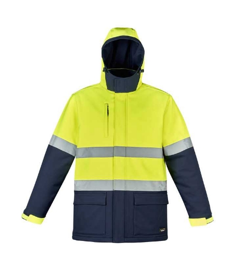 Picture of Syzmik, Unisex Hi Vis Antarctic Softshell Taped Jacket